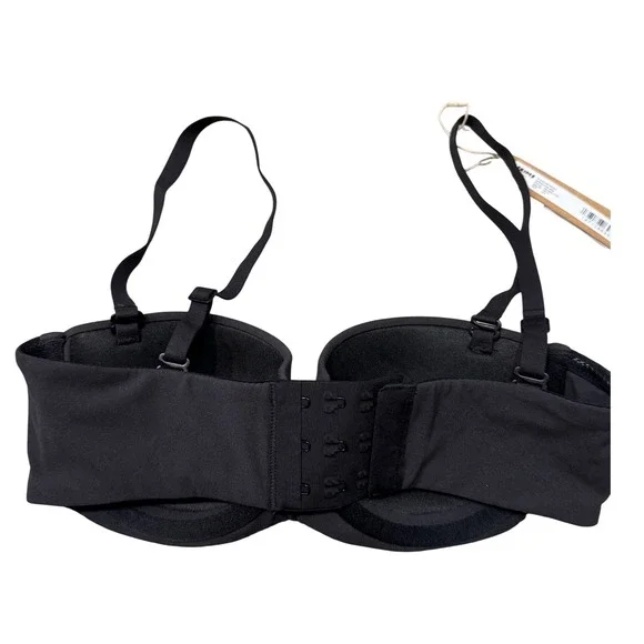 SKIMS‎ Fits Everybody Strapless Bra Onyx Black Style BA BAN 3151 Size 32A - Picture 4 of 7